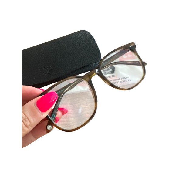 GARRETT LEIGHT Optical Carrol Tortoise Glasses with Case - Picture 3 of 5